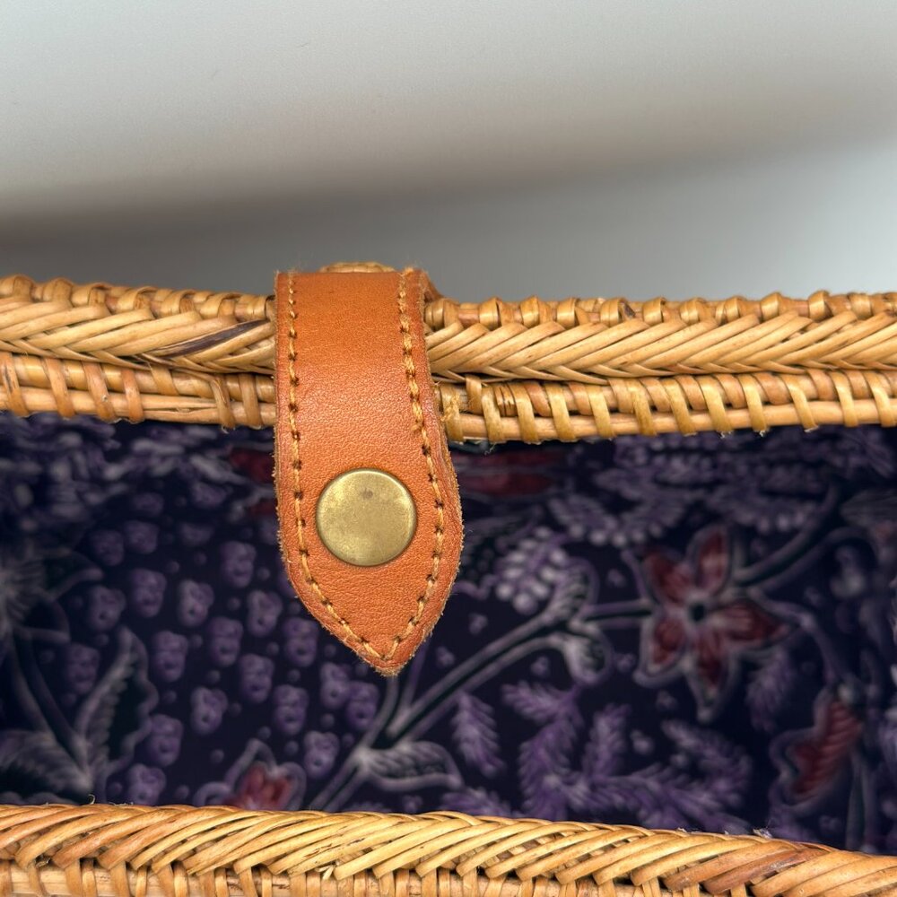 Pink Haley Handmade Rattan Crossbody Bag – Bali Style - Picture 6 of 7